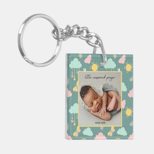 Little Answered Prayer Photo Sleutelhanger (Voorkant Links)