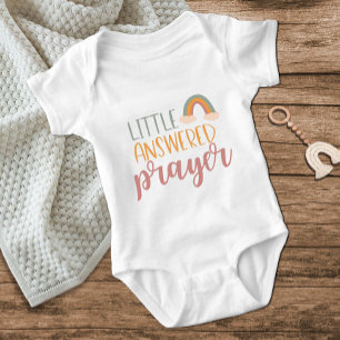 Little Answered Prayer Rainbow Cute Fun Romper