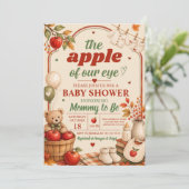 Little Apple Fall Baby Shower Uitnodiging (Staand voorkant)