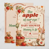 Little Apple Fall Baby Shower Uitnodiging (Voorkant / Achterkant)