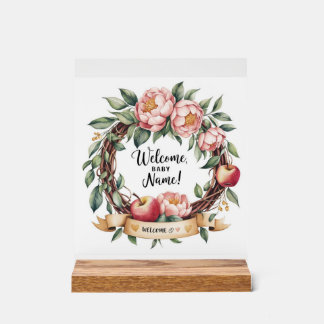 Little APPLE Welcome Sign Suite – Betoverende doos Acryl Bord
