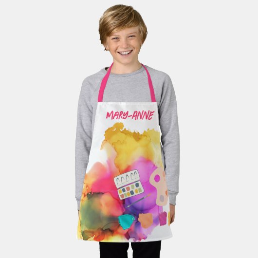 Little Artist splash verf Schort (Gedragen)