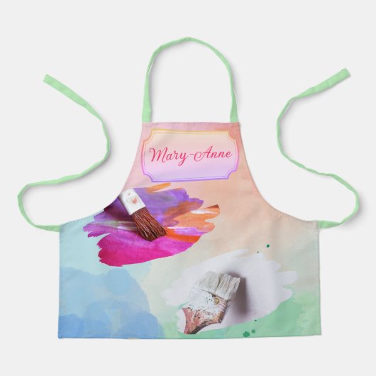 Little Artist verf en borstel set Schort (Voorkant)