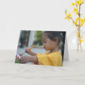"Little Artist - Wenskaart Kaart (Gele Bloem)