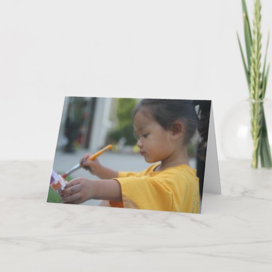 "Little Artist - Wenskaart Kaart (Voorkant)