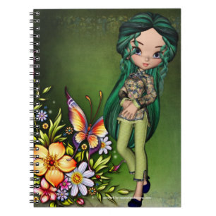 Little Asian Girl Fantasy Spiral Note Books 7 Notitieboek