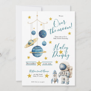 Little Astronaut Baby Shower Uitnodiging