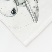 Little Astronaut Milestone Blanket Fleece Deken (Hoek)