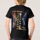 Little Astronaut Moon T-shirts Kinder Kosmisch (Achterkant)