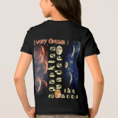 Little Astronaut Moon T-shirts Kinder Kosmisch (Achterkant)