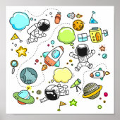 Little Astronaut Poster (Voorkant)