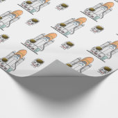 Little Astronaut & Spaceship Cadeaupapier (Hoek)