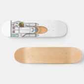 Little Astronaut & Spaceship Persoonlijk Skateboard (Horizontaal)