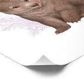 Little Aussie Friends - Wombat - Colour Foto Afdruk (Hoek)