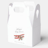 Little Aviator Baby shower Bedankdoosjes (Geopend)