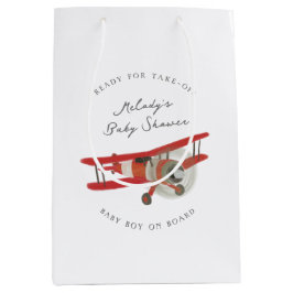 Little Aviator Baby shower Medium Cadeauzakje