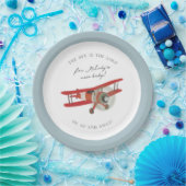 Little Aviator Baby shower Papieren Bordje (Feest)