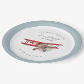 Little Aviator Baby shower Papieren Bordje (Gekanteld)