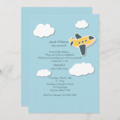 Little Aviator Sip en zie uitnodiging (Voorkant / Achterkant)