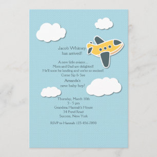 Little Aviator Sip en zie uitnodiging