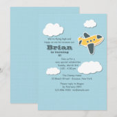 Little Aviator-uitnodiging Kaart (Voorkant / Achterkant)