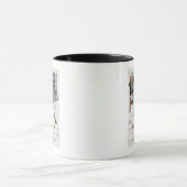 Little Awaken Girl Spies Santa en Sleigh Mok (Midden)