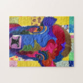 Little Baby Bison Quilt like Design Legpuzzel (Horizontaal)