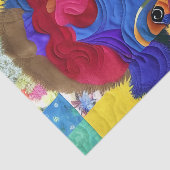 Little Baby Bison Quilt like Design Tissuepapier (Detail)