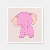 Little Baby Elephant Servet (Voorkant)