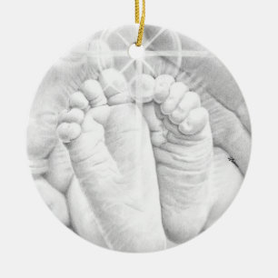 Little Baby Feet Keramisch Ornament