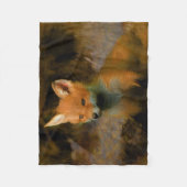 Little Baby Fox Cub Portret Fleece Deken (Voorkant)