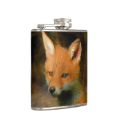 Little Baby Fox Cub Portret Heupfles (Rechts)