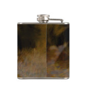 Little Baby Fox Cub Portret Heupfles (Achterkant)