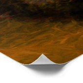 Little Baby Fox Cub Portret Poster (Hoek)