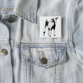 Little Baby Goat Pin Vierkante Button 5,1 Cm (In situ)