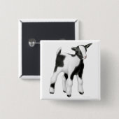 Little Baby Goat Pin Vierkante Button 5,1 Cm (Voorkant /achterkant)