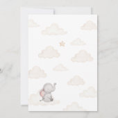 Little Baby Olifant Baby Shower Uitnodiging (Achterkant)