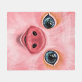 Little Baby Piggy - Smile Fleece Deken (Voorkant (Horizontaal))