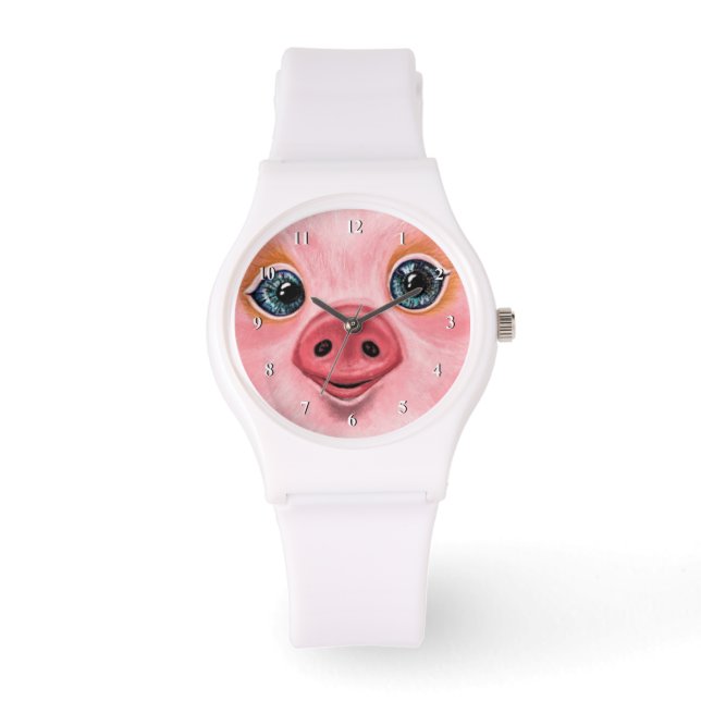 Little Baby Piggy - Smile Horloge (Voorkant)