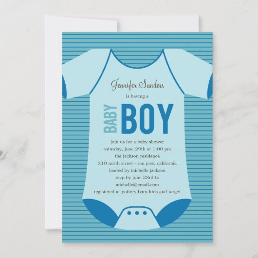 Little Baby shower Invitation - Meisje Kaart (Voorkant)