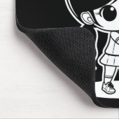 Little Badmintonist Cartoon Shuttle Muismat (Hoek)