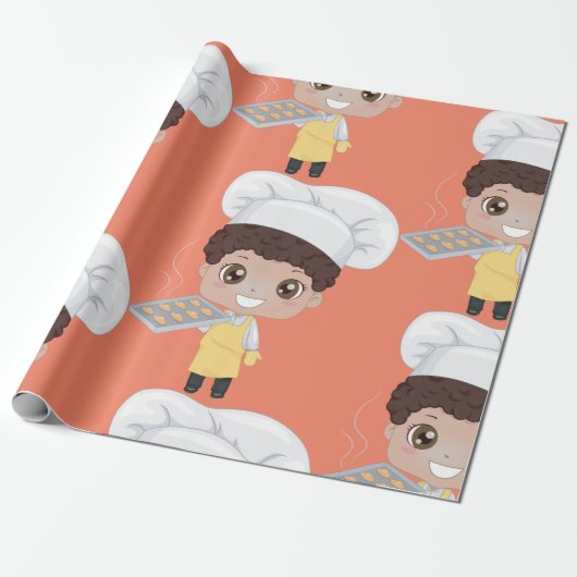 Little Baker Cadeaupapier (Uitgerold)