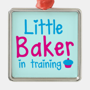 Little BAKER in training Metalen Ornament