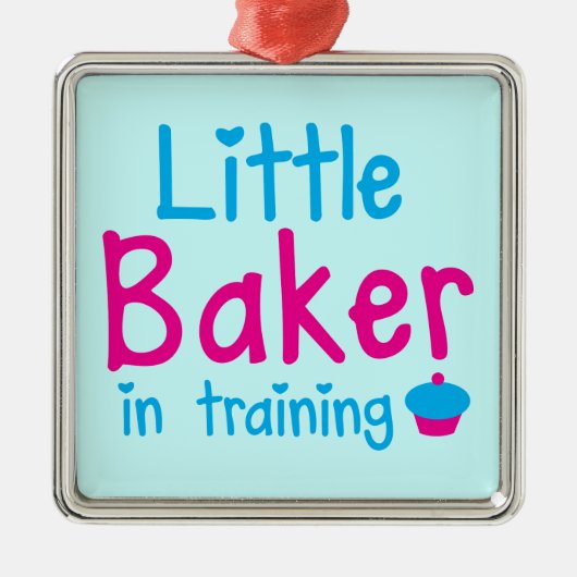 Little BAKER in training Metalen Ornament (Voorkant)
