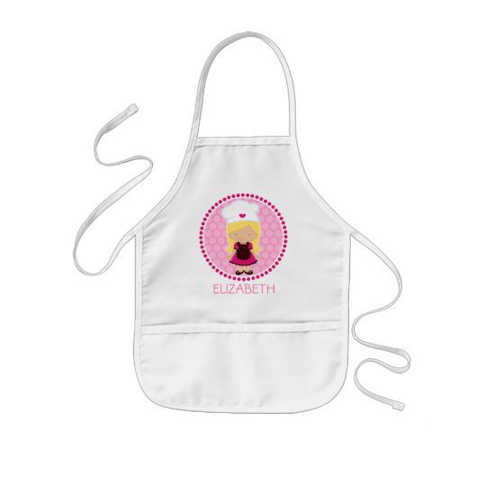 Little Baker Personalized Aprons - partijgenoten Kinder Schort (Voorkant)
