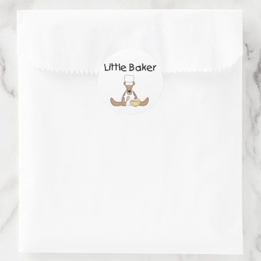 Little Baker Ronde Sticker (Tas)