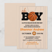 Little Baller is op weg Basketbal Baby shower Kaart (Voorkant / Achterkant)