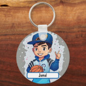 Little Baller Sleutelhanger with Custom Nametag (Voorkant)