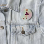 Little Ballerina 2 Ronde Button 5,7 Cm (In situ)