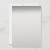 Little Ballerina Baby shower Invitation, trendy Kaart (Achterkant)